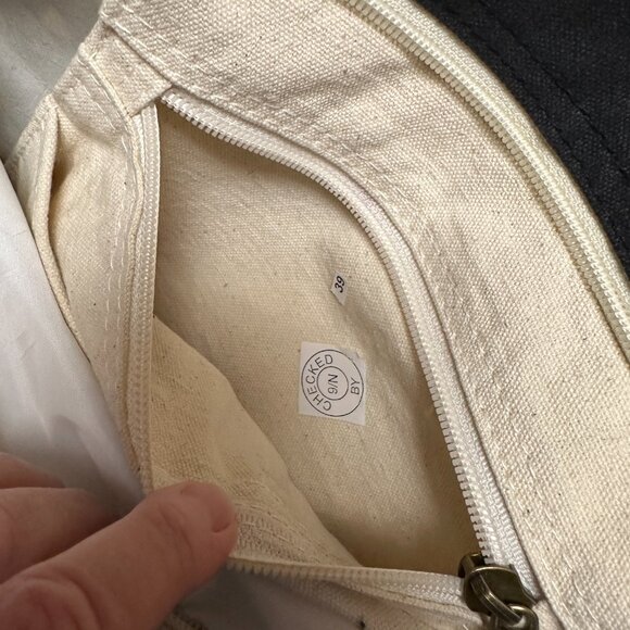 Laurel Burch Sun 'N Sand Extra Large Canvas Tote Top Zipped | Book Tote Bag Cats - Picture 12 of 15